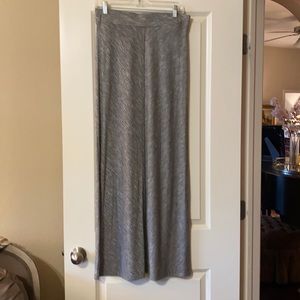 Loft Heather Gray long skirt Size Medium